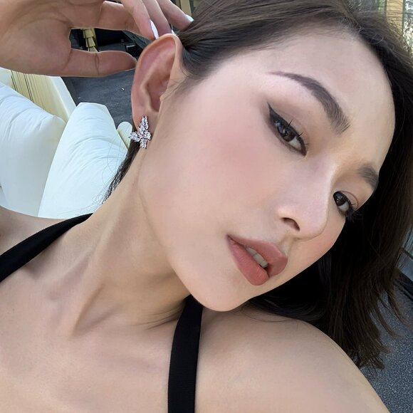 Elegant Silver Butterfly Earrings - Picture 5 of 5